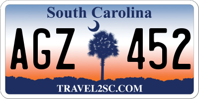 SC license plate AGZ452
