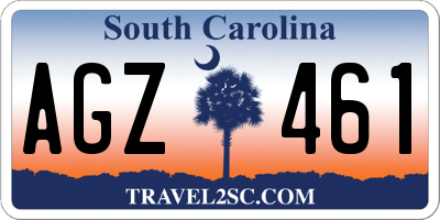 SC license plate AGZ461