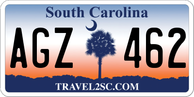 SC license plate AGZ462