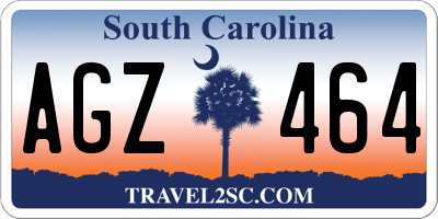 SC license plate AGZ464