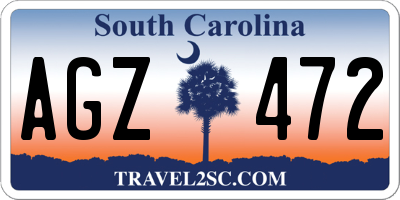 SC license plate AGZ472