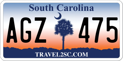 SC license plate AGZ475