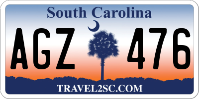 SC license plate AGZ476