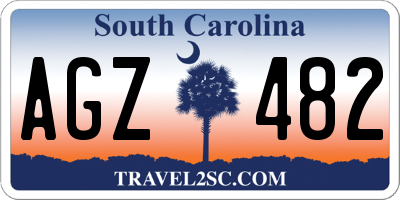 SC license plate AGZ482