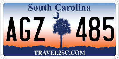 SC license plate AGZ485
