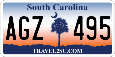 SC license plate AGZ495