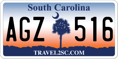 SC license plate AGZ516