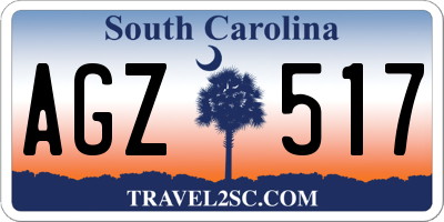 SC license plate AGZ517