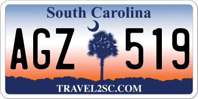 SC license plate AGZ519