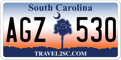 SC license plate AGZ530