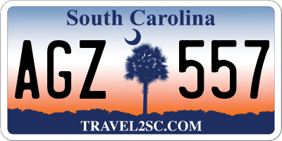 SC license plate AGZ557