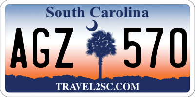 SC license plate AGZ570