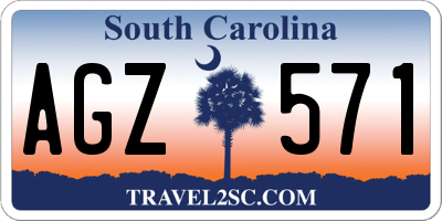 SC license plate AGZ571