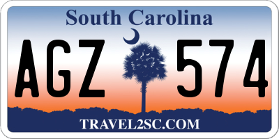 SC license plate AGZ574