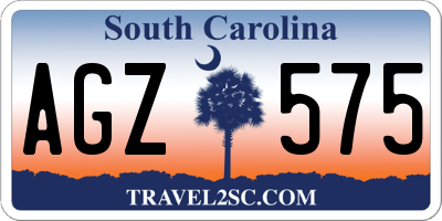 SC license plate AGZ575