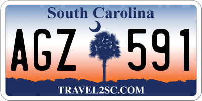 SC license plate AGZ591