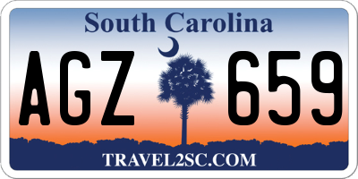 SC license plate AGZ659