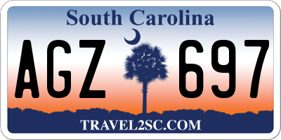 SC license plate AGZ697