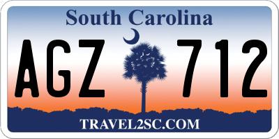 SC license plate AGZ712