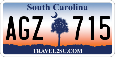 SC license plate AGZ715