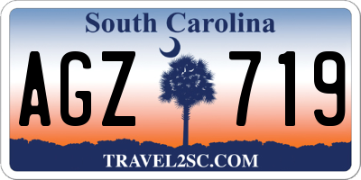 SC license plate AGZ719