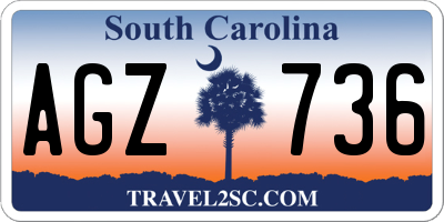 SC license plate AGZ736