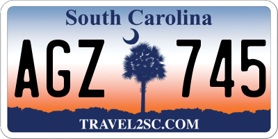 SC license plate AGZ745