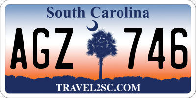 SC license plate AGZ746