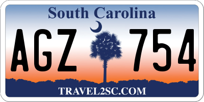 SC license plate AGZ754