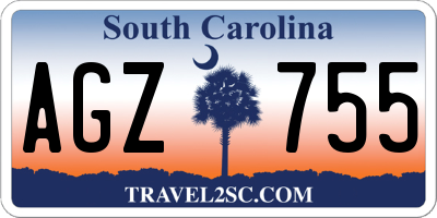 SC license plate AGZ755