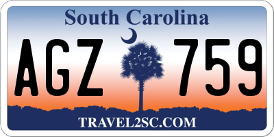 SC license plate AGZ759