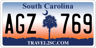 SC license plate AGZ769