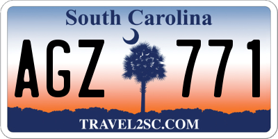 SC license plate AGZ771