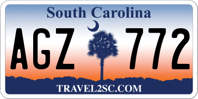 SC license plate AGZ772