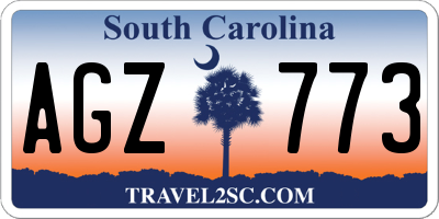 SC license plate AGZ773