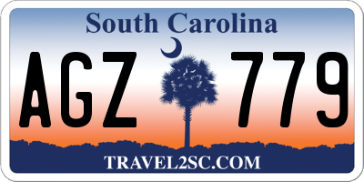 SC license plate AGZ779