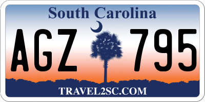 SC license plate AGZ795