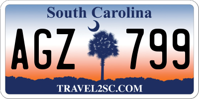 SC license plate AGZ799