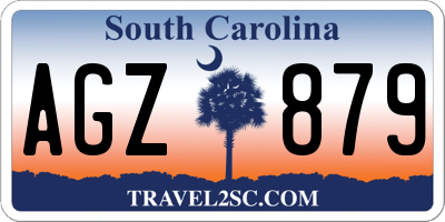 SC license plate AGZ879