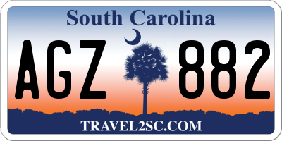 SC license plate AGZ882