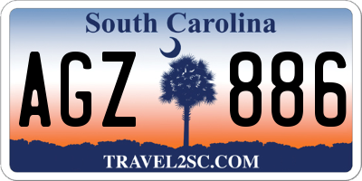 SC license plate AGZ886