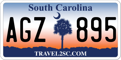 SC license plate AGZ895