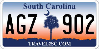 SC license plate AGZ902