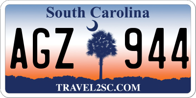 SC license plate AGZ944