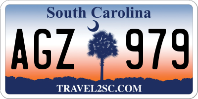 SC license plate AGZ979