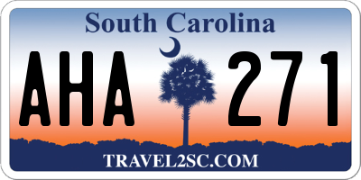 SC license plate AHA271