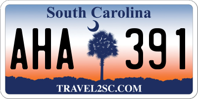 SC license plate AHA391