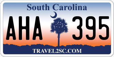 SC license plate AHA395