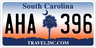 SC license plate AHA396