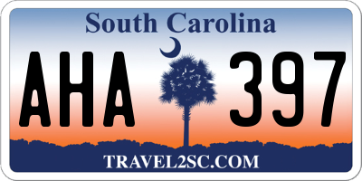 SC license plate AHA397